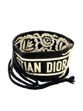 Dior | Accessories | Dior Black Navy Blue Reversible Leather  display picture 1
